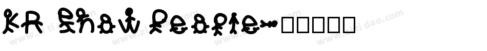 KR Snow People字体转换